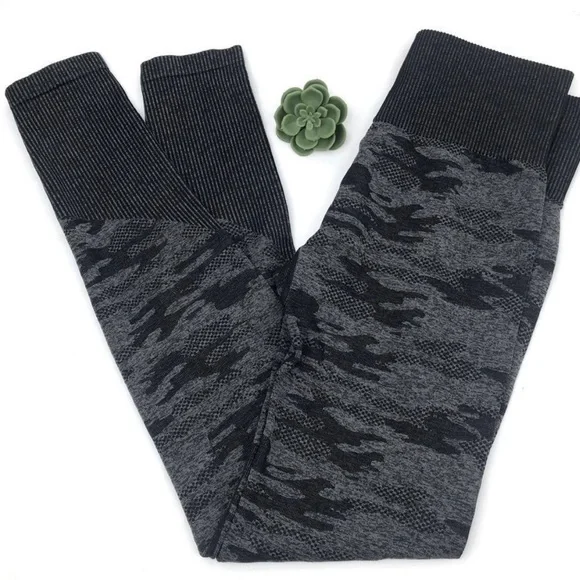 Ryka Pants Jumpsuits Ryk Graycamo Ribbed Athletic 78